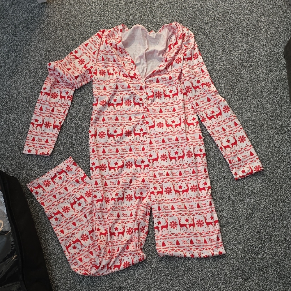 Festive Red and White Pajamas